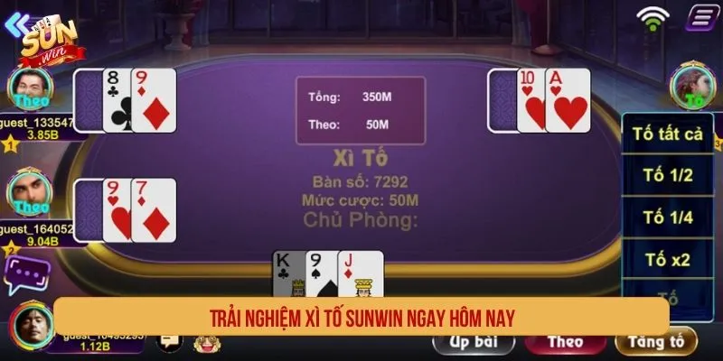 Xì Tố Sunwin là trò chơi bài cần quan sát và tính toán trong từng lượt